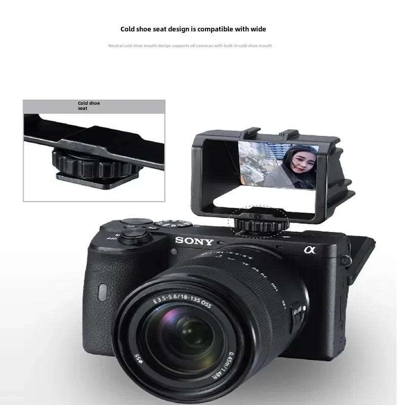 สําหรับ Vlog Selfie Flip Screen พร้อมรองเท้าเย็นสําหรับกล้อง Mirrorless สําหรับวิดีโอ Youtube photo 