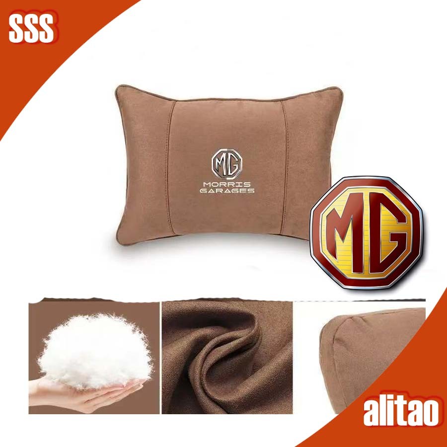 [พร้อม] MG4 EV หมอนรองหลังหนังกลับ ชุดแต่ง MG อุปกรณ์ตกแต่งรถยนต์ MG ZS HS MG IM6 MG S5 อุปกรณ์เสริม