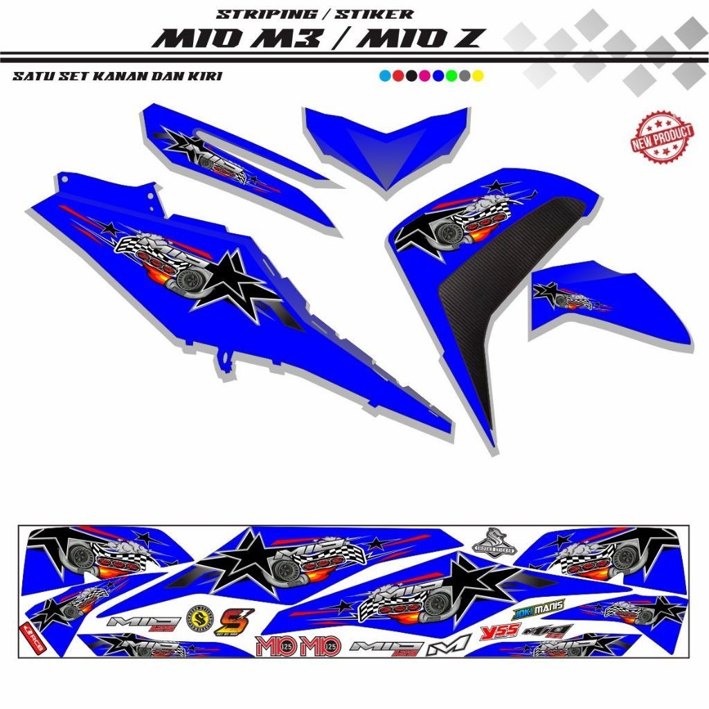 COOL STRIPING COOL POLET STRIPING YAMAHA MIO 3 MIO Z สติ๊กเกอร์มอเตอร์ไซค์ COOL VARIATIONS