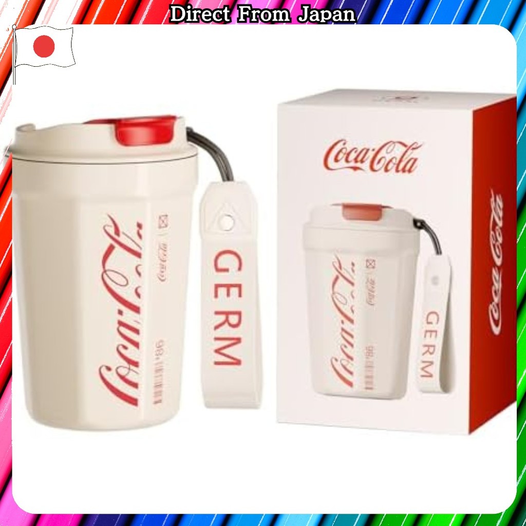 [Coca Cola] Germ Tumbler 390ml สแตนเลส 316L สูญญากาศชงกาแฟฉนวนขวดขวดน้ำเย็นที่มีฉนวนความร้อนถ้วยกาแฟ