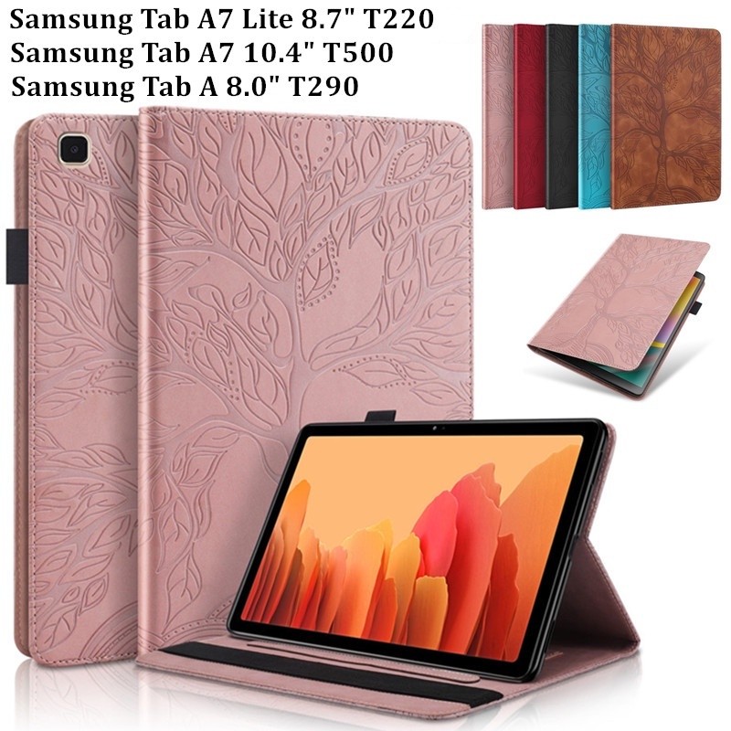 Samsung Galaxy Tab A7 Lite 8.7 นิ้ว 2021 T220 A7 10.4 2020 T500 Tab A 8.0 2019 T290 3D Tree นูนกระเป