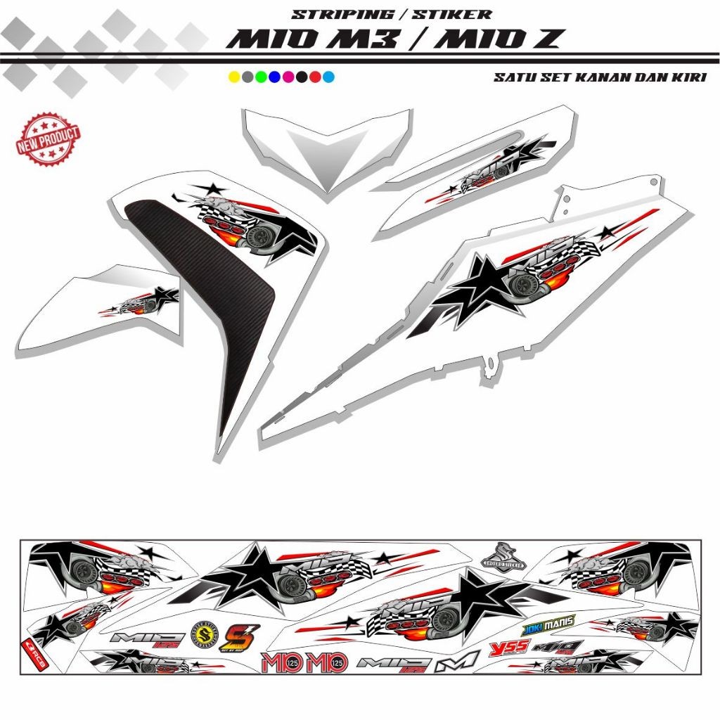 COOL VARIATIONS OF YAMAHA MIO M3 MIO Z MOTORCYCLE STRIPING VARIATIONS, COOL SIMPLE POLETS, MIO Z STI