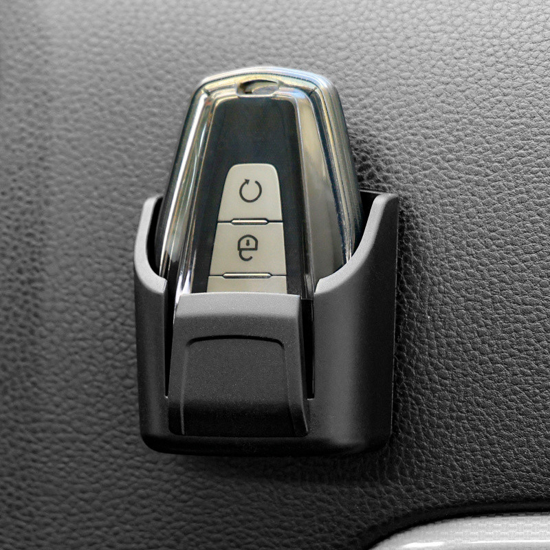 รถ Key Holder Dashboard Organizer กล่องเก็บสําหรับ Toll การ์ดอุปกรณ์เสริมในรถยนต์พร้อมช่องใส่การ์ดขนาดเล็ก Organizer