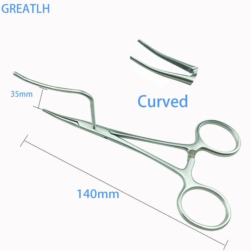Pet Sterilization Pliers Ligation Fixed Forceps Cat Dog Animal Ovary Ligation Sterilization Forceps Veterinary Ligation