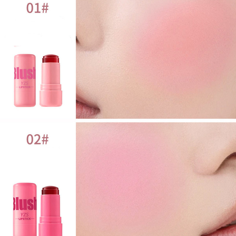 YZS Jelly Blush Stick Lip and Cheek Dual Use Matte Natural Lasting - รูปที่ 5