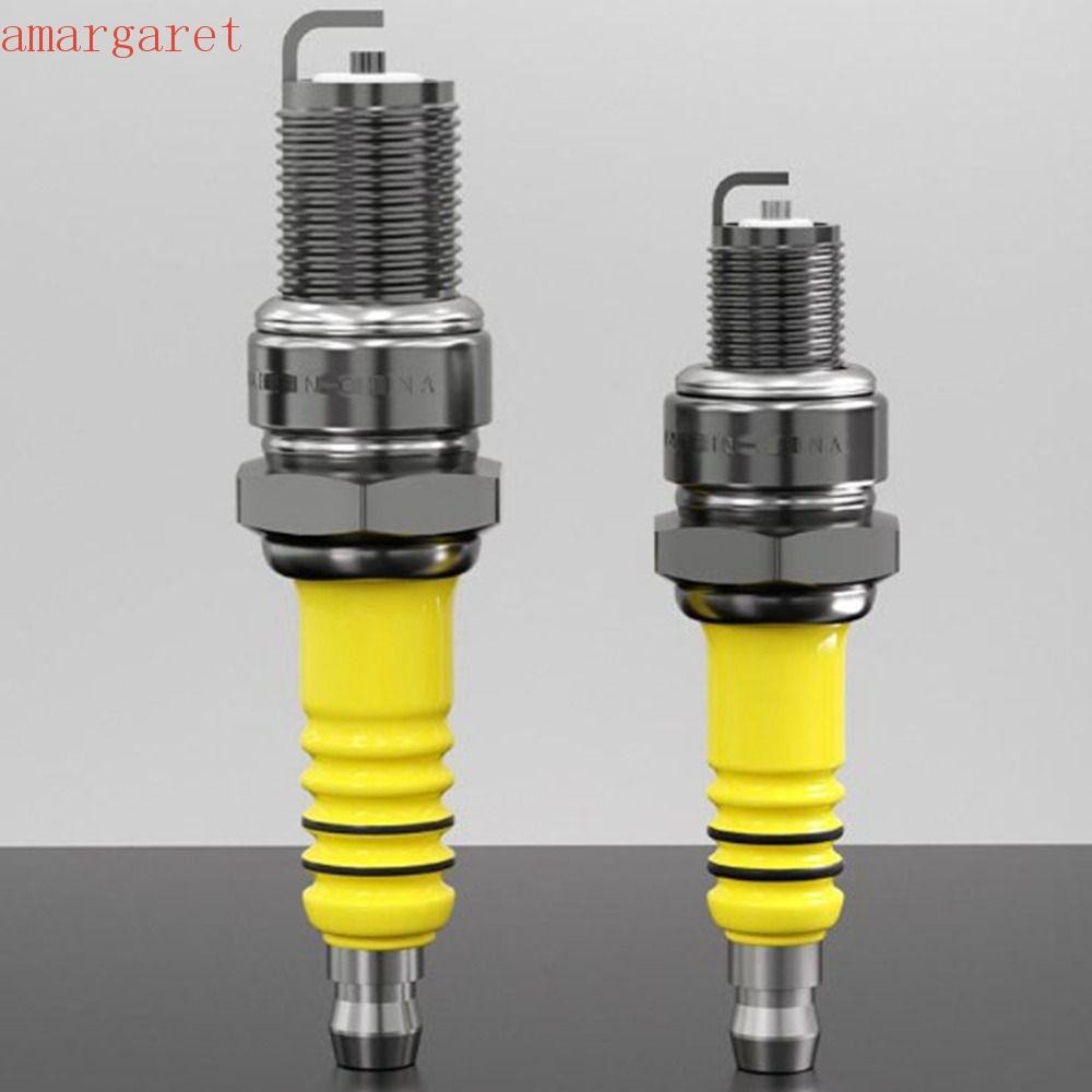 หัวเทียน AMARGARET, Yellow & Silver 2 รูปแบบเหยียบรถจักรยานยนต์, คุณภาพสูง D8TC Straddle E-bike อุปก