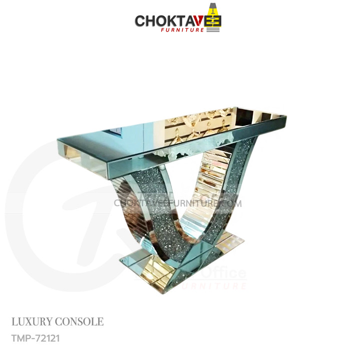 โต๊ะคอลโซล กระจก 120 cm. (MIRROR Series) รุ่น TMP-72121 [Trio Collection]