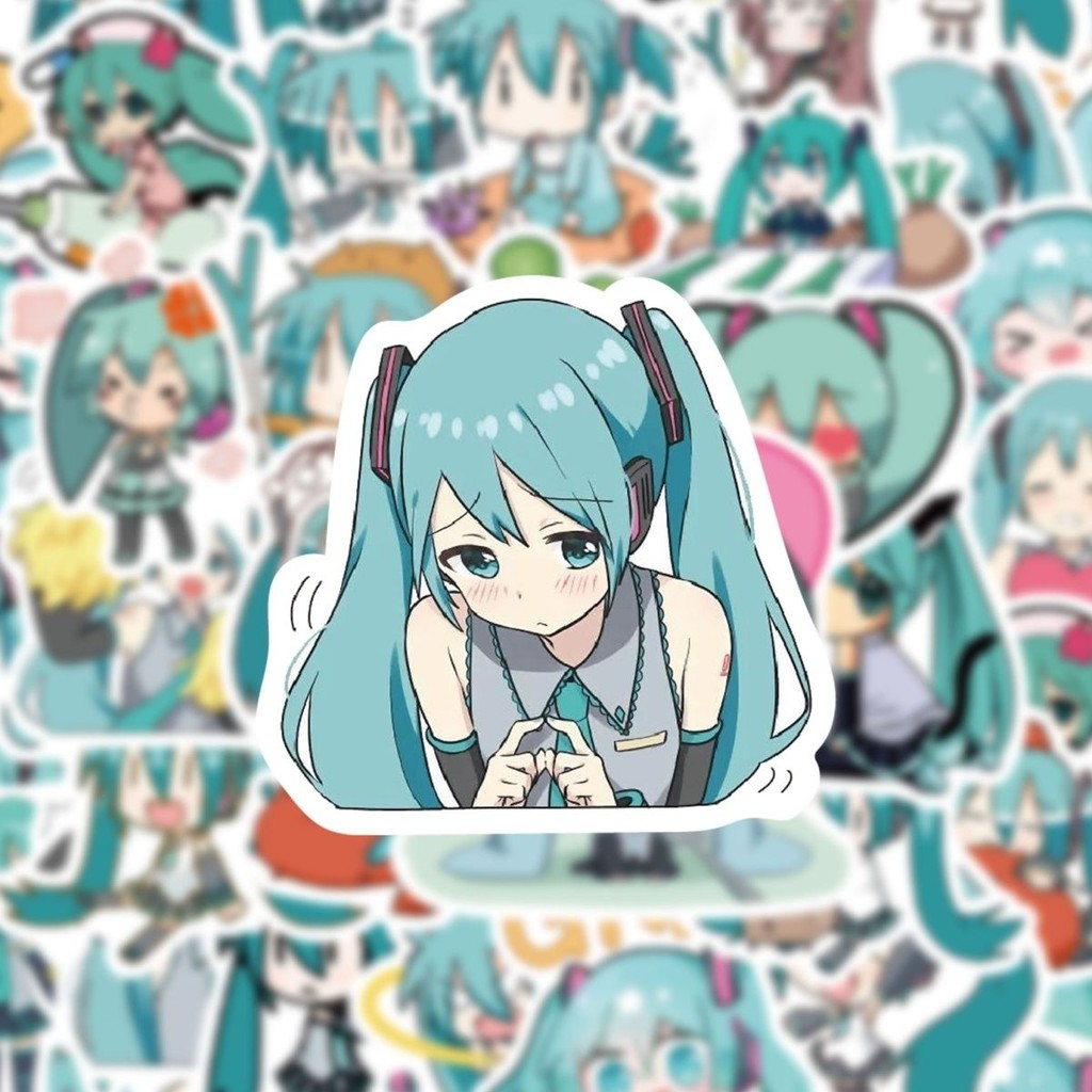 65 แผ่น!! สติ๊กเกอร์ Hatsune Miku สําหรับเคสโทรศัพท์ดื่มแว่นตาแล็ปท็อป FJTPD5827 250529
