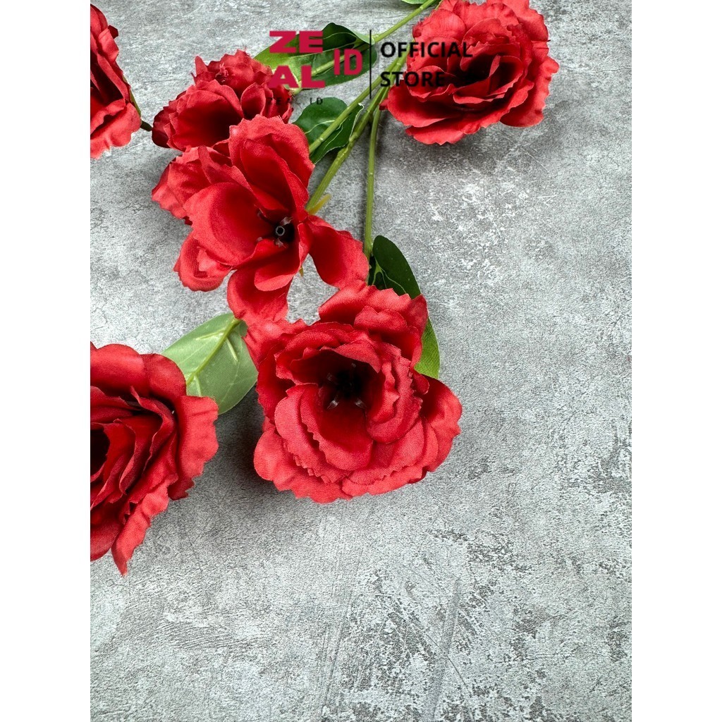 ZEAL-ID - C65 BELL (x6) ดอกไม้ระฆังผ้าไหม 79CM ARTIFICIAL FLOWERS ROOM DECORATION HOME OFFICE STUDIO