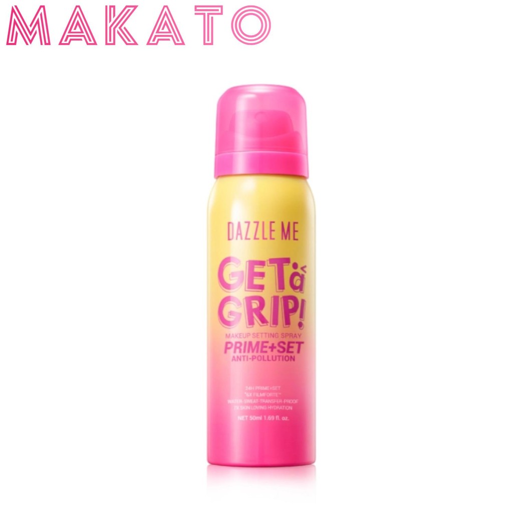Dazzle Me Makeup Setting Spray Prime+Set แดซเซิล มี เซ็ตติ้ง สเปรย์ ฟินิชซาติน ติดทนยาวนาน กันฝุ่น
