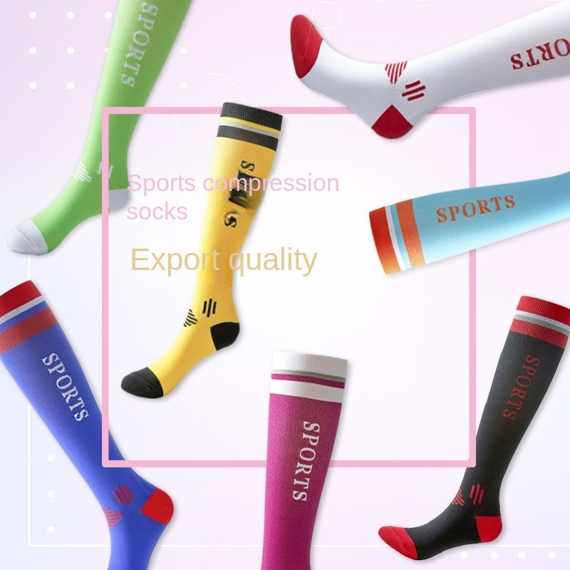 ในสต็อก ถุงเท้า personal best ถุงเท้า ถุงเท้ากีฬาแบบบีบอัด Buci Professional สำหรับน่อง ไม่ลื่น แห้ง