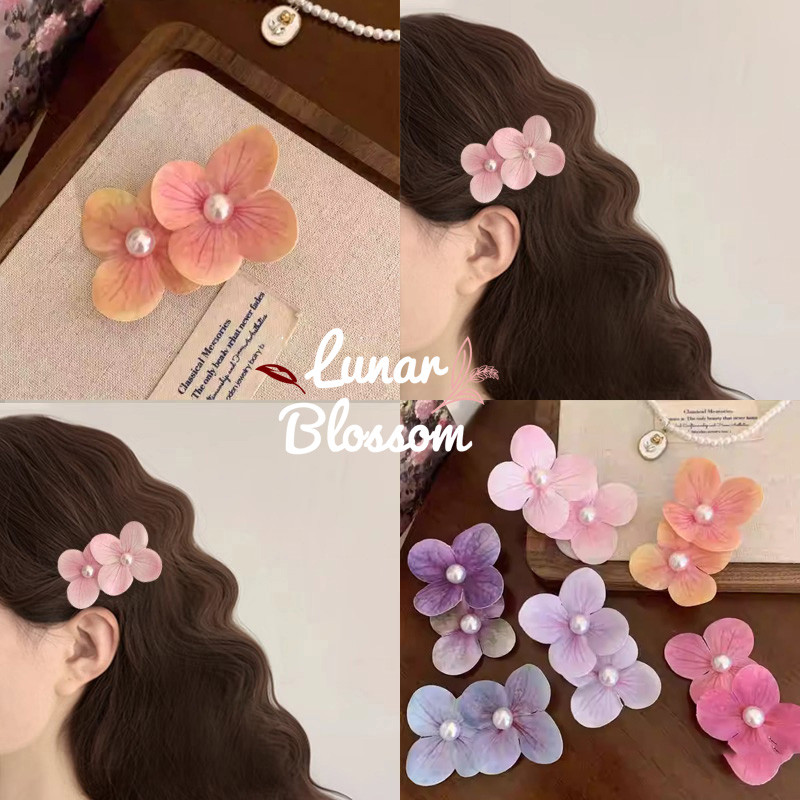 Lunar Blossom🌸ลายดอกไม้เครื่องประดับผม🌸กิ๊บติดผมน่ารักแต่งผมกิ๊บผู้หญิง พร้อมส่งในไทย