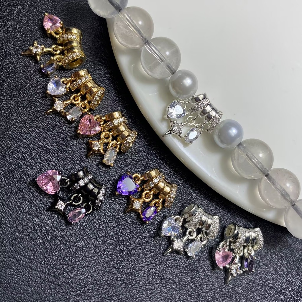 Golden Powder Family Same Style Star Love Drip Handmade diy14k สร้อยข้อมือสร้อยข้อมือเครื่องประดับเครื่องประดับประดับเพชร