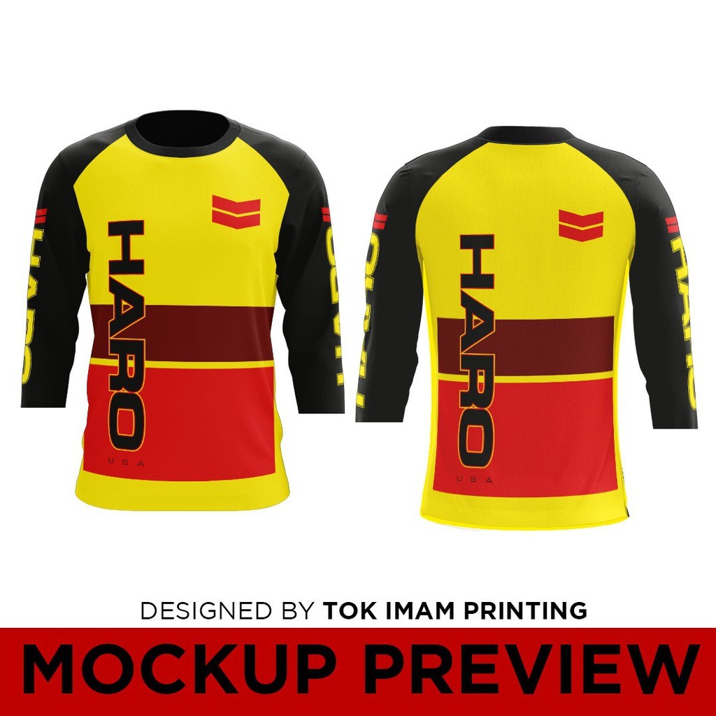ผู้ชาย Haro M Bmx Usa Usa Bmx TShirt / Baju Microfiber Jersi / Jersey Sublimation / TShirt Jersey