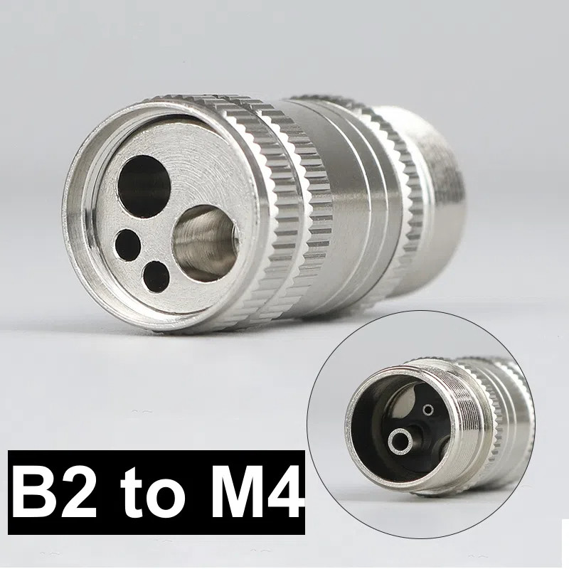 ทันตกรรม 2 /4 หลุม Turbine Handpiece Adaptor Coupler มอเตอร์แปลง Conversion Connector B2 M4 สําหรับทันตแพทย์ Handpieces อุปกรณ์เสริม