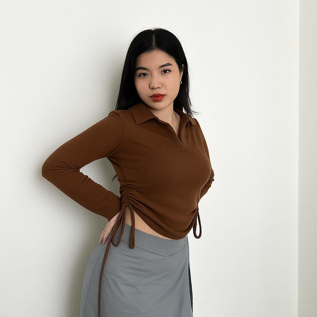 เสื้อ XENA BLOUSXEA BLOUSE Knit E Knit Top