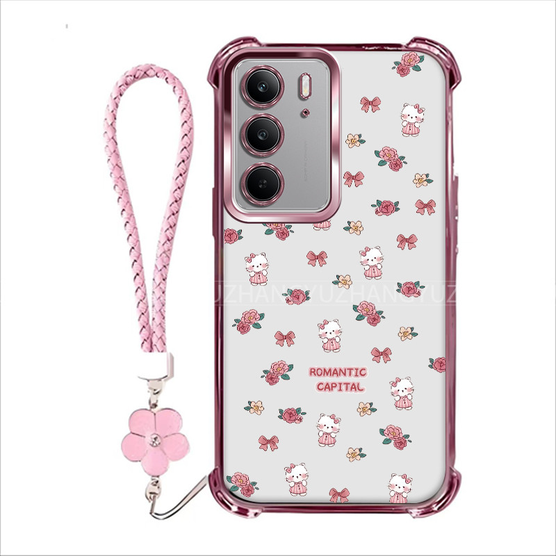 แถมเชือกเส้นเล็กCasing Realme C75 C75X C71 C73 เคสโทรศัพท์สําหรับใหม่ซิลิโคนสี่มุมป้องกันการตก HDM