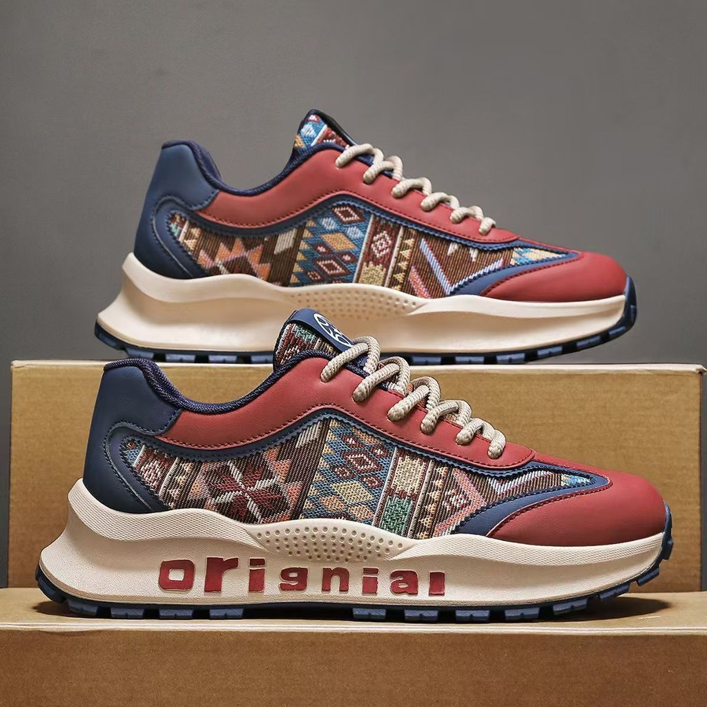 Ultra-Light Casual Sports Walking Shoes High-Increasing Shock-Absorbing รองเท้ากีฬากันลื่น