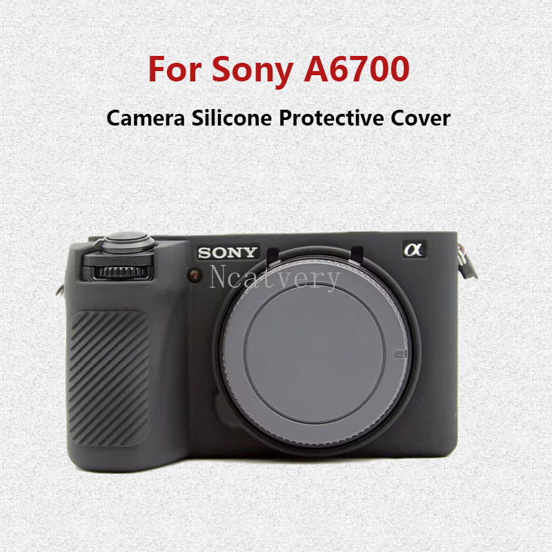 สําหรับ Sony A6700 ยางซิลิโคนอ่อนกล้องฝาครอบกระเป๋าสําหรับ Sony Alpha 6700 ILCE-6700