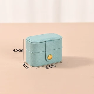 กล่องจิวเวลรี่ กล่องหนัง PU ขนาดเล็กแบบพกพา ใช้ใส่แหวนจิวเวลรี่ (ส่งจากไทย) G3336