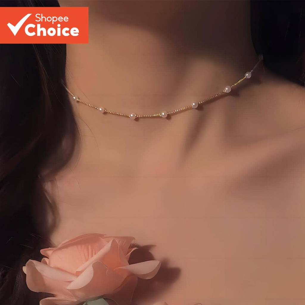Starry Sky Pearl สร้อยคอChoker Creative Simple Clavicle เครื่องประดับสําหรับผู้หญิง
