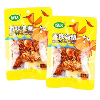 🦀ขนมปูรสเผ็ด รสเผ็ด พร้อมทาน อร่อย ปูกรอบจีน ของว่างอาหารทะเล ของว่างสบายๆ