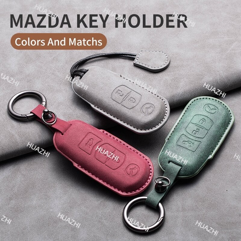 Mazda 2 3 CX-3 CX-5 CX-7 CX-9 CX5 CX7 CX9 CX3 หนังฝาครอบกุญแจรีโมท/เคสกุญแจ