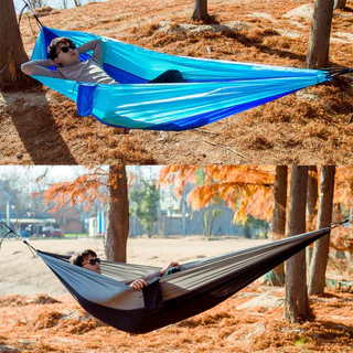 【COD】270x140cm เปลญวนผู้ใหญ่ เปล เปลสนาม พร้อมเชือก เปลผ้าร่ม เปลญวน ตั้งแคมป์ camping hammock camp