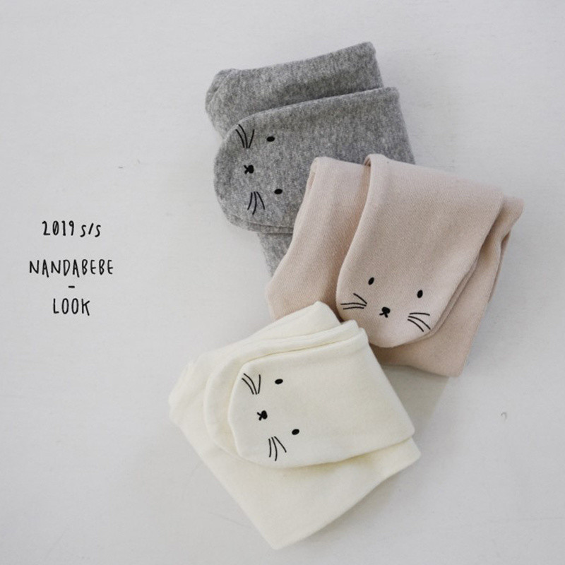 ถุงน่องผ้าฝ้ายสไตล์เกาหลีสำหรับเด็กทารก ฤดูใบไม้ผลิและฤดูใบไม้ร่วง - ถุงเท้ามีเท