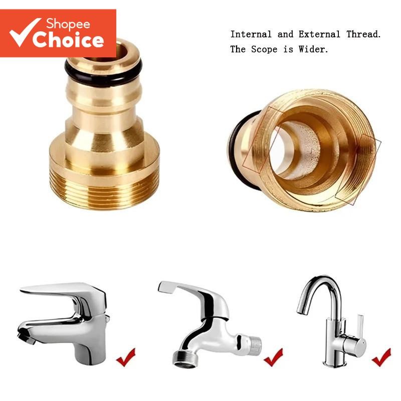 Universal Tap อะแดปเตอร์ห้องครัวก๊อกน้ําทองเหลืองแตะเชื่อมต่อผสมท่อ Adaptor อ่างล้างหน้า Fitting สวนรดน้ําสวนเครื่องมือ