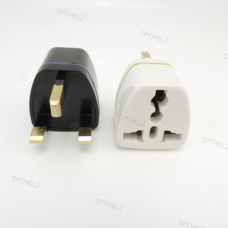 แบบพกพา 3 Pin Charger Universal AU EU US To UK Power Plug Travel ชาร์จแปลงแท็บเล็ตอะแดปเตอร์ผนัง TH6