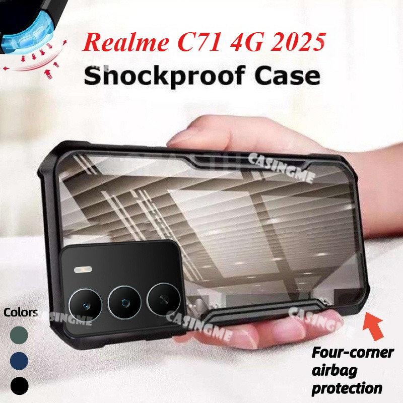 สําหรับRealme C71 4G 2025 ถุงลมนิรภัยอะคริลิคกันกระแทกสําหรับRealme C71 RealmeC71 C71 C 7 1 C 71 4G 