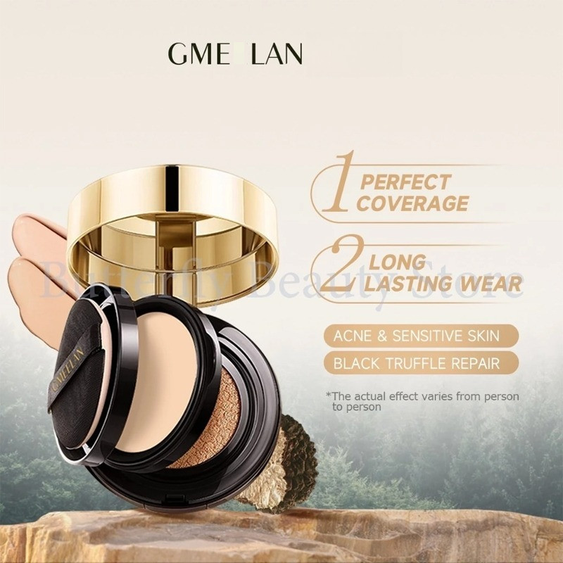 GMEELAN Black Truffle Cushion รองพื้น 2in1 คุมมัน กันน้ำ ผิวดูเรียบเนียน