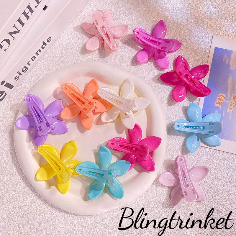 BlingTrinket🌸กิ๊บติดผมลายดอกไม้เล็ก🌸เครื่องประดับผมแฟชั่นสําหรับผู้หญิง สีสันสดใส แฮนด์เมดกิ๊บหนีบผม พร้อมส่งในไทย