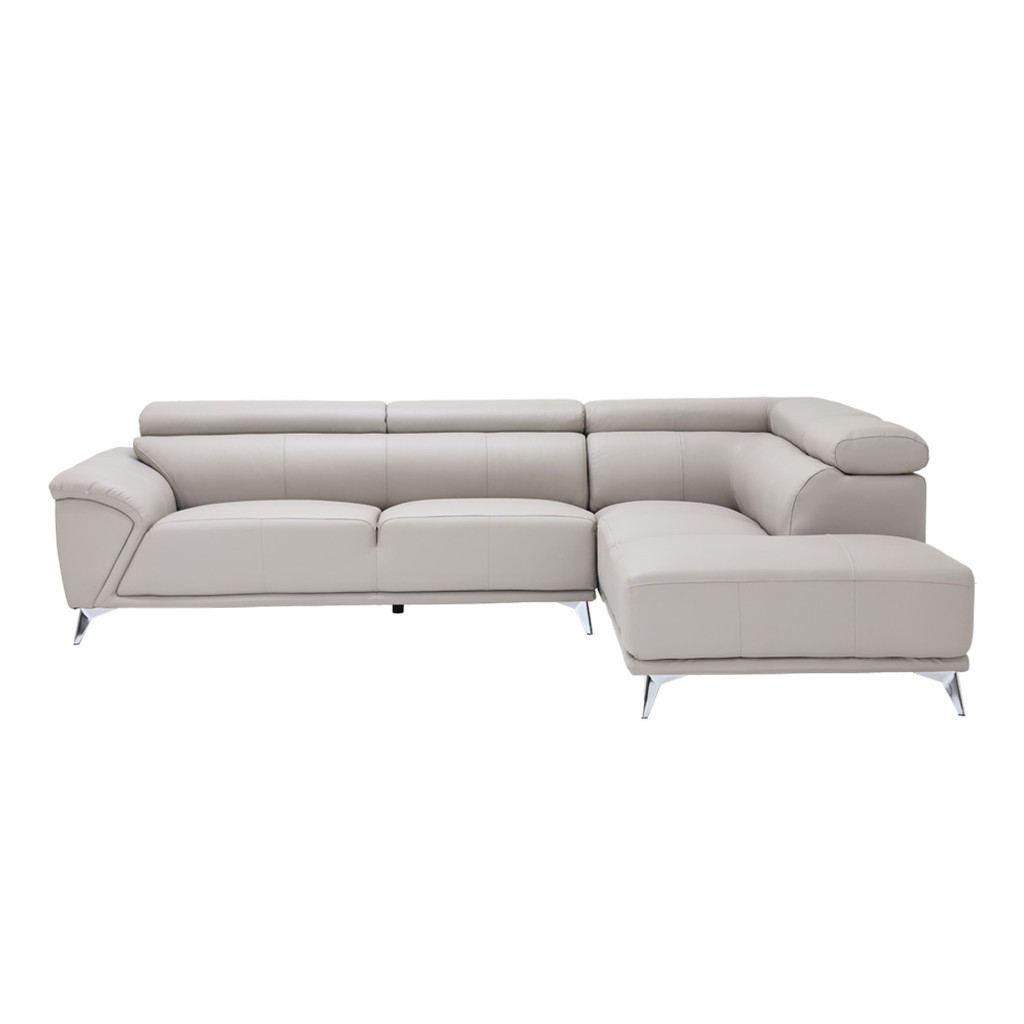 SB Design Square โซฟาเข้ามุมขวา รุ่น GARRETT-PLUS สีเทาอ่อน (289x220x78 ซม.) แบรนด์ SOFA SOLUTIONS