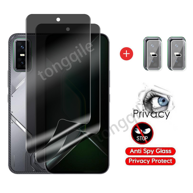 4 in 1 Privacy Screen Film สําหรับ Infinix GT 30 Pro 5G 4G GT30 30Pro 2025 Full Cover Anti-Spy หน้าจอไฮดรอลิกกล้องเลนส์ Protector Anti Peek Soft Private Hydrogel ฟิล์ม
