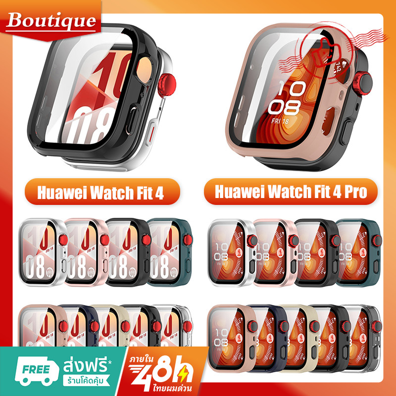 เคส สําหรับ Huawei Watch Fit 4 เคส แบบPC เคสฟิล์มกระจก สําหรับ Huawei Watch Fit 4Pro ป้องกันหน้าจอ case huawei fit4/4Pro
