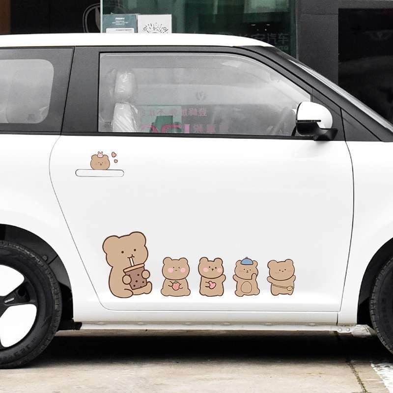 พร้อม สติ๊กเกอร์มือจับประตูรถการ์ตูนน่ารัก CHANGAN LUMIN รูปที่ 2