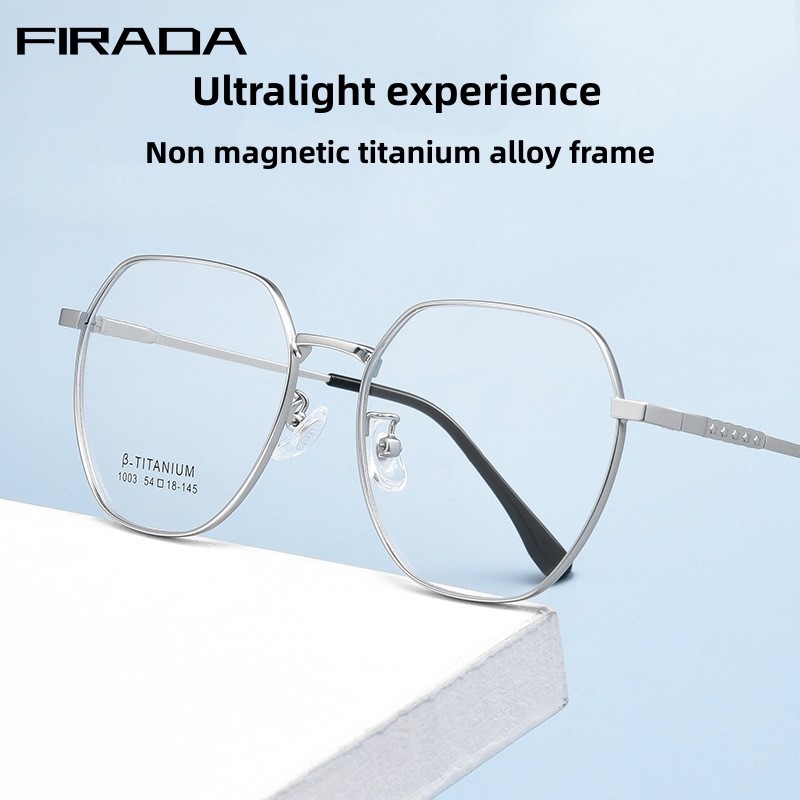 FIRADA 2023 แฟชั่นแว่นตา Retro ขนาดใหญ่ Prescription กรอบแว่นตาสำหรับผู้ชายและผู้หญิง 1003TH