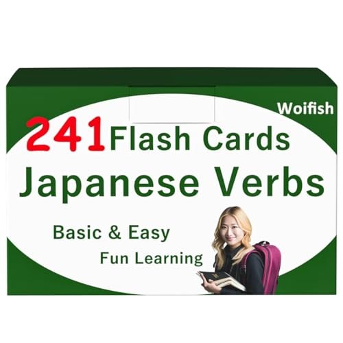 Japanese Verb Flashcards - Basic JLPT N5 & N4 Japanese Verb Flashcards for Beginners (241 cards) ㅤDi