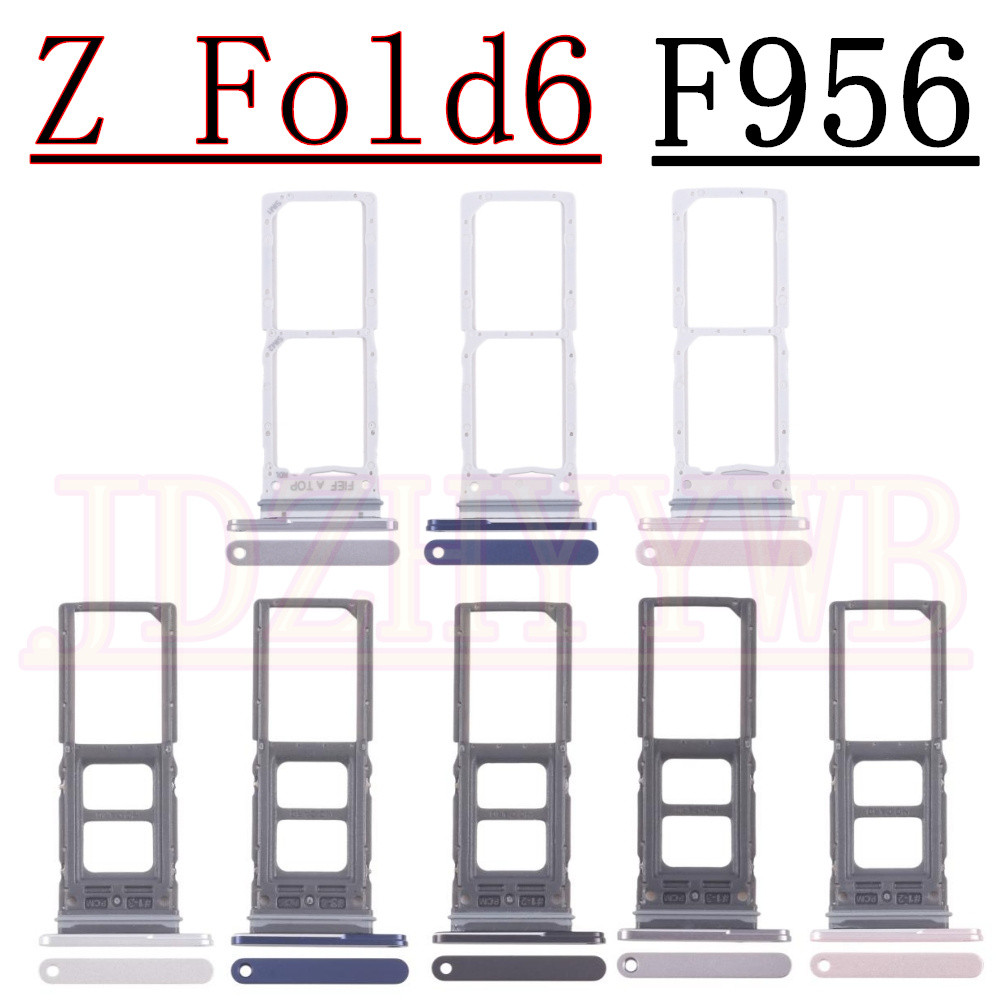 สําหรับ Samsung Galaxy Z Fold6 F956B F956U F956N ซิมการ์ด Reader ผู้ถือ Dual ชิปเดี่ยวถาดผู้ถืออะแดป