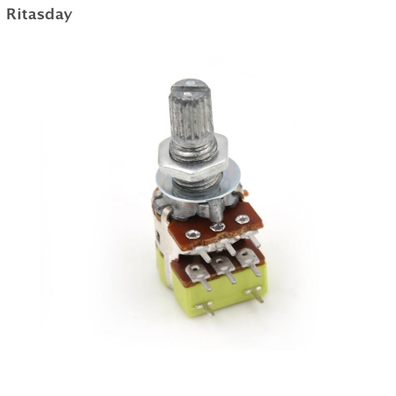Ritasday B50K 50K Ohm Dual Linear Taper Volume Control Switchesometer Switch ใหม่