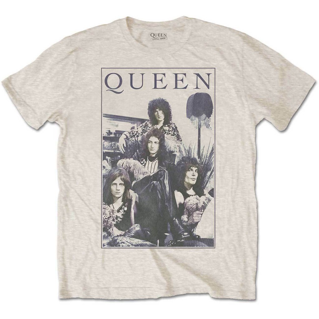 เสื้อยืดผ้าฝ้าย Queen Fredie Mercury Brian May Band Profile สำหรับผู้ชาย ไซส์ S-3XL