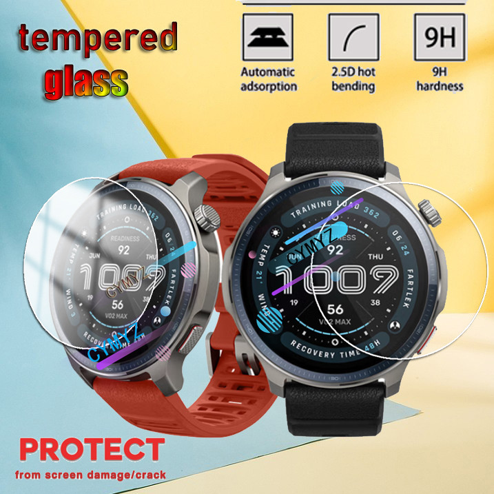 ฟิล์ม Amazfit Balance 2 9H กระจกเทมเปอร์ปกป้องหน้าจอ Amazfit Balance 2 ฟิล์มใส Amazfit Balance 2 ฟิล