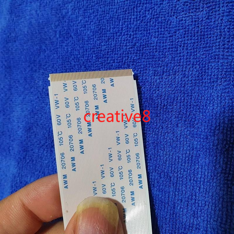 W/ Hook 60Pin 2 ชิ้น/ล็อต AWM 20706 / 20861 105C 60V VW-1 FFC สายริบบิ้นความยาวชุบทองสามารถ 0.5 มม.M