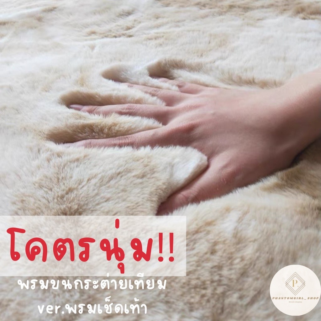 🔥ไลฟ์ลด30%🔥 พรมเช็ดเท้า พรมขนกระต่ายเทียม  พรม พรมปูพื้น พรมห้องนั่งเล่น พรมห้องนอน พรมขนยาว หลายขนาด ราคาถูกที่สุด!!!