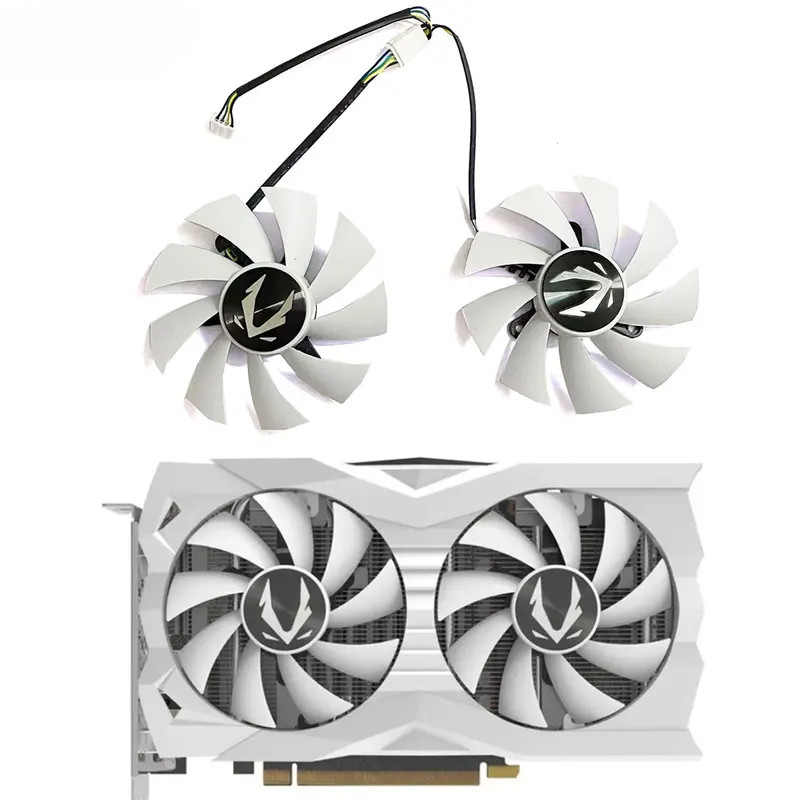 ยี่ห้อใหม่ 87 มม.4PIN GA92S2U GA92A2H เหมาะสําหรับ Zotac Rtx2060 2060S 1660 1660S 1660ti Amp พัดลมกา
