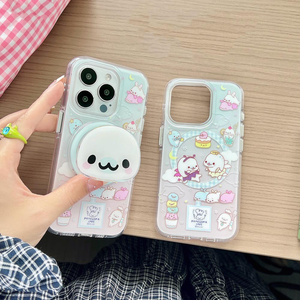 ปลอกปกแข็งเข้ากันได้กับiPhone 13 13Pro 13ProMax 14 14Pro 14ProMax 15 15Pro 15ProMax 16 16Pro 16ProMax Bean Sesame Sealรูปแบบแม่เหล็กกรณี ราคา ถูกที่สุด ดีลบีเคเค รูปภาพหลัก