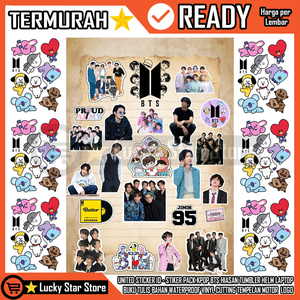สติ๊กเกอร์ ยูไนเต็ด Id - KPOP BTS ARMY สติกเกอร์เต็มสมาชิกน่ารักตลกแล็ปท็อปตกแต่งสติกเกอร์โน้ตบุ๊ค T