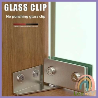 Lee บานพับประตูกระจก ฮาร์ดแวร์เฟอร์นิเจอร์ บานพับกระจกประตูเดียว Cabinets Glass Door Hinges